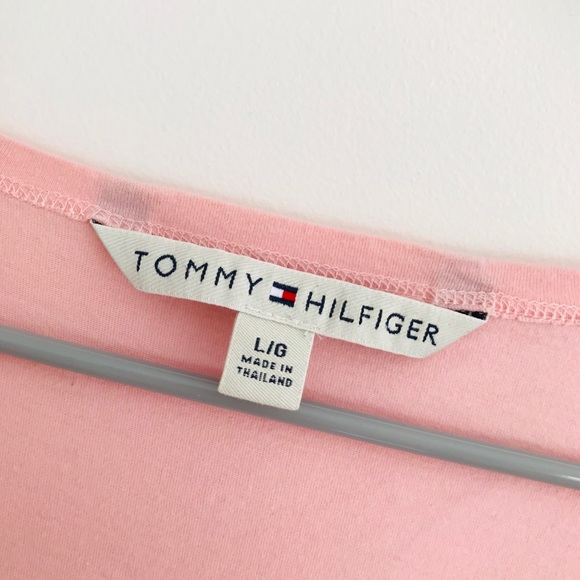 Tommy Hilfiger- Peachy Pink Tank Top Summer Shirt - Picture 2 of 7